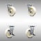 Service Caster 6 Inch Stainless Steel Nylon Swivel Caster Set with Roller Bearings 2 Brakes SCC SCC-SS30S620-NYR-2-TLB-2 - alternate 1
